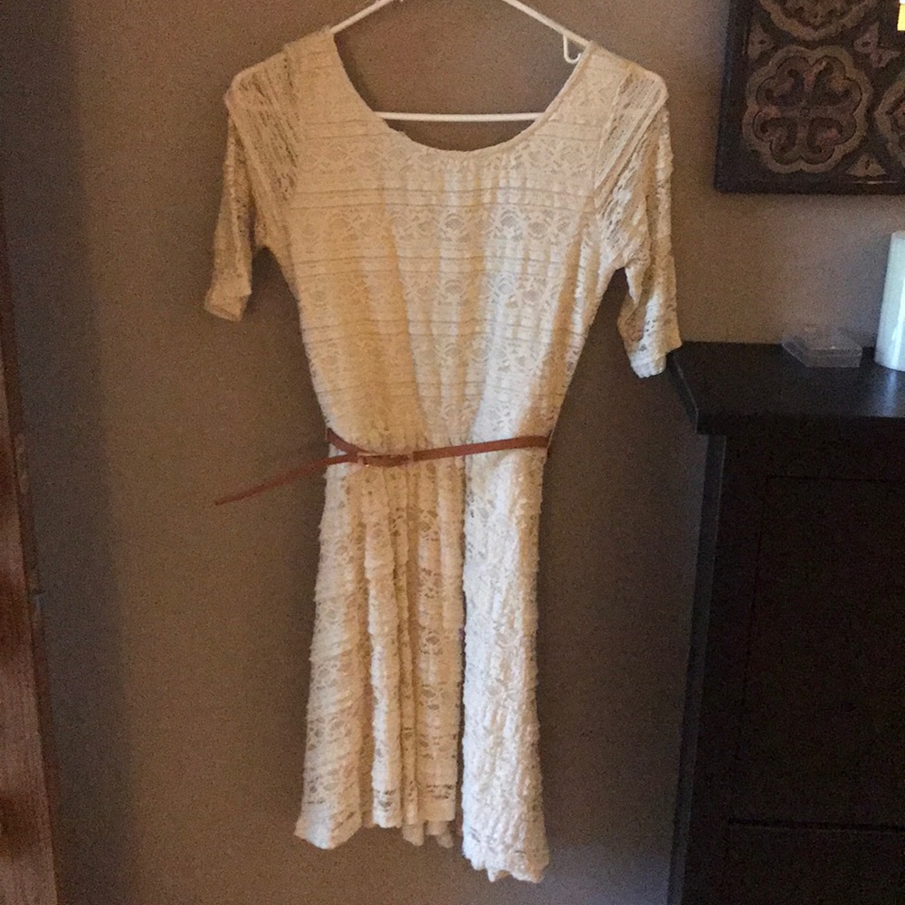 Ivory lace dress